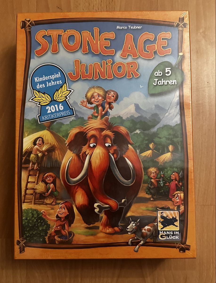 Giochi: Brettspiel; Stone Age junior – Nuovo e nell'imballaggio originale da Full-Reuenthal venduto da xeneya