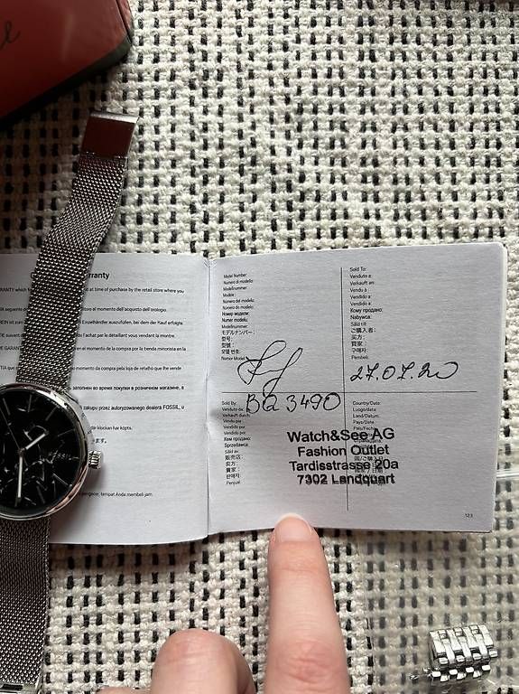 Fossil Orologi: Armbanduhr Fossil – Usato da Zizers venduto da L.Berther 2
