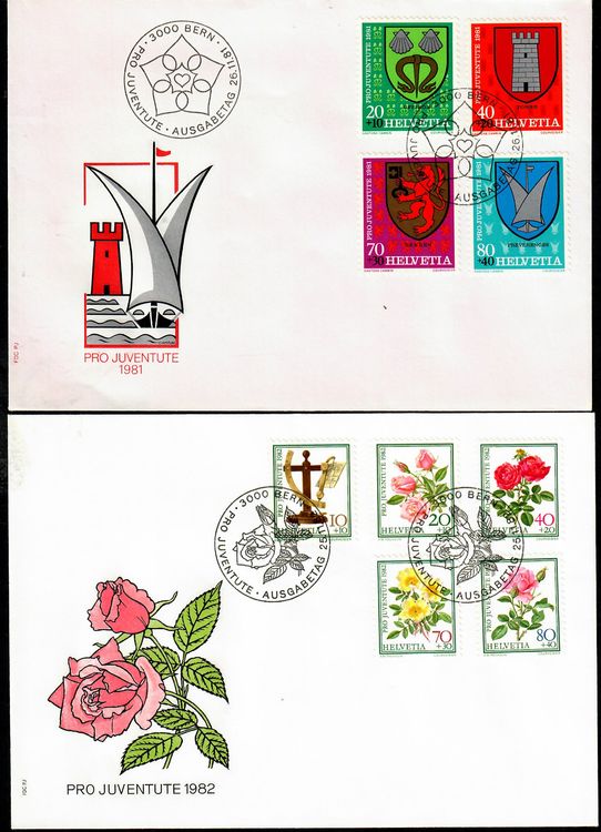 Pro Juventute, Konvolut von 20 FDC, ab 1965 bis 2006 8