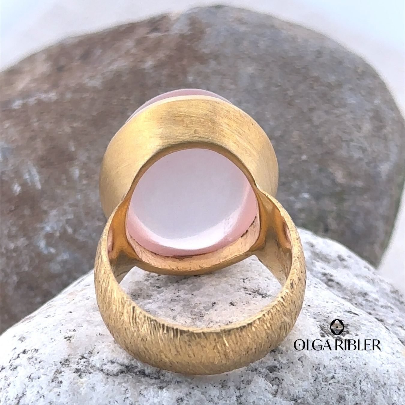 Olga Ribler Anelli: Statement Silber Ring 925 - Rosenquarz - Grösse 58 – Nuovo (secondo la descrizione) da Luzern venduto da Schmuckoutlet 6