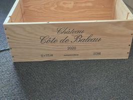 Weinkiste leer ohne Deckel 42x26.5x15.2 cm