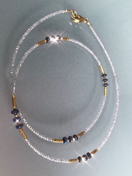 Catenine: Wunderschöner blauer Feueropal 925 S. – Nuovo (secondo la descrizione) da Basel venduto da Chili007 2