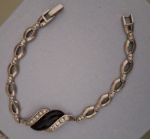 Onyx Armband Silber 925 gestempelt