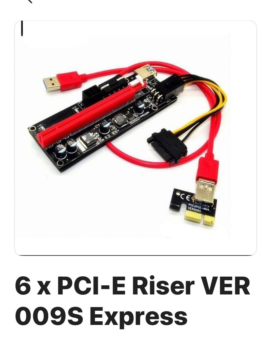 Server: 6 x PCI-E Riser VER 009S Express - Top Zustand, neuwertig – Nuovo e nell'imballaggio originale da Spiez venduto da bauwohnen24.ch 1