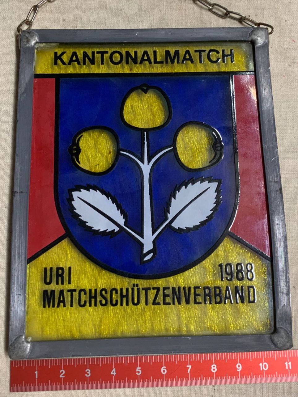 Medaillen: Uri - "Kantonalmtch - Matchschützenverband - 1988" – Gebraucht aus Sorengo von 74in