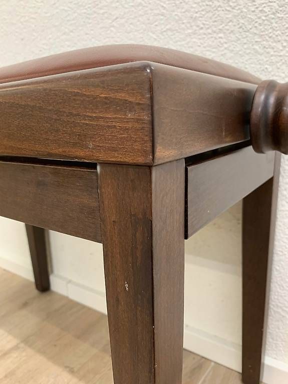 Hocker: Höhenverstellbare braune Klavierbank – Gebraucht aus Obernau von Arche_Noah_Brocki 6