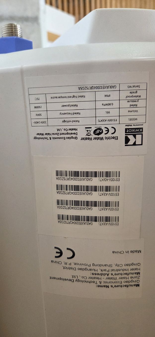 Sanitari: Kwikot ES100V-A3 Elektroboiler 95L – Usato da Küssnacht am Rigi venduto da _DealFactory_ 5