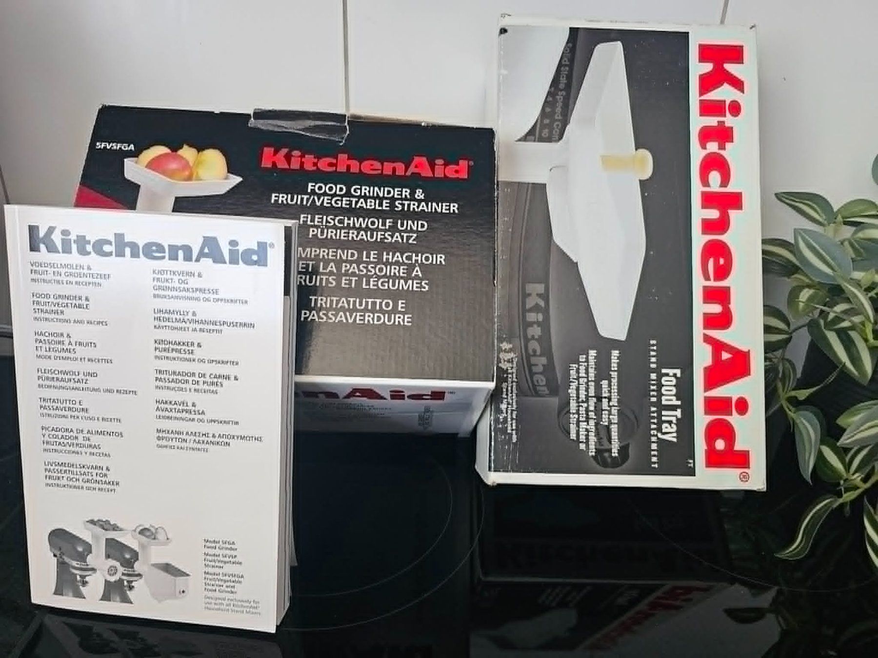Kitchenaid Küchengeräte: Orig. KitchenAid Fleischwolf-/Pürierset inkl. Einfülltablett – Gebraucht aus Winterthur von BW.1994
