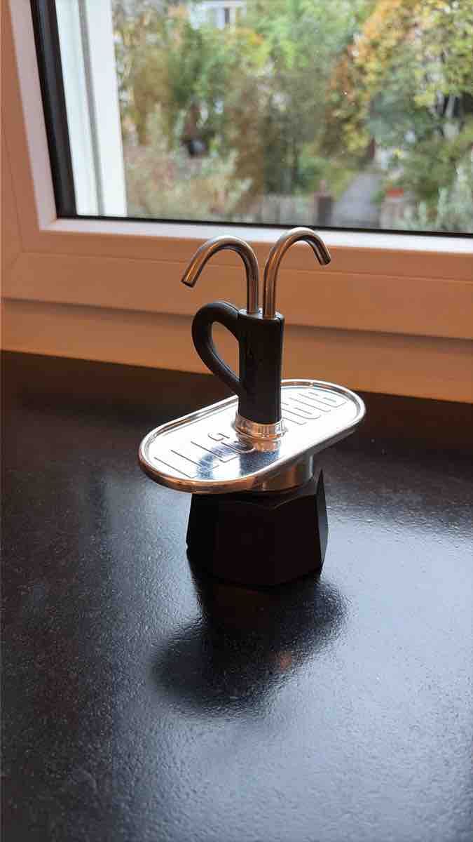 Bialetti Macchine per caffè & Macchine per espresso: Bialetti Mini Express Espressomaschine schwarz neuwertig – Nuovo (secondo la descrizione) da Olten venduto da Sapstar 1