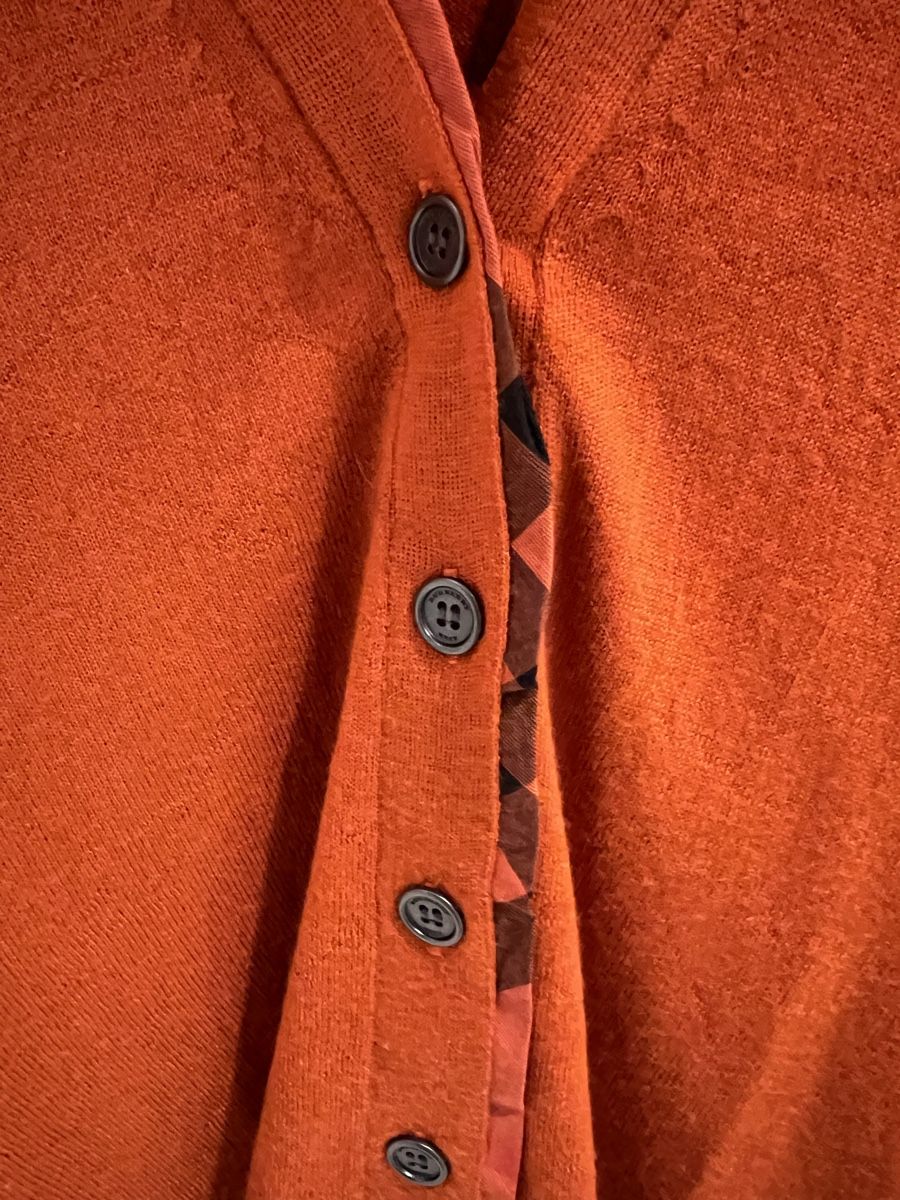 Burberry Giacche: Strickjacke Burberry Brit, Gr. 34, Orange – Usato da Solothurn venduto da Brini06 2