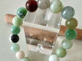 Edelstein Armband Chalcedon & Aventurin - Unikat