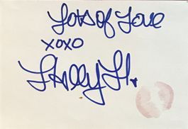 Holly Huddleston Autogramm signiert Karte 10x15cm