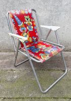 Klappstuhl Kinder Vintage 70er Jahre Aluminium Camping
