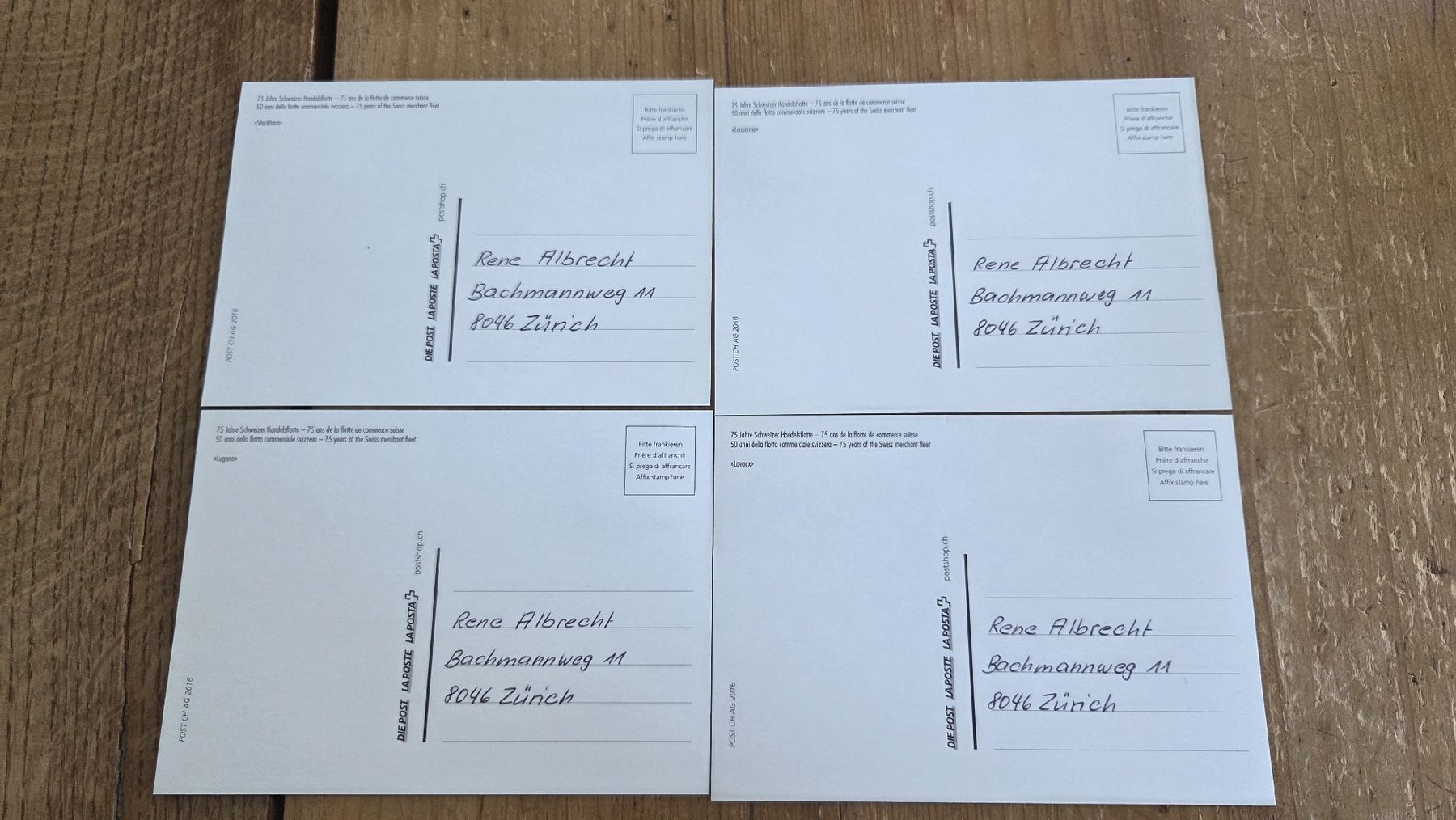 Tutti i francobolli: 2015 FDC Vollstempel Maximumkarten Schweizer Handelsflotte – Usato da Arni AG venduto da Moth68 1