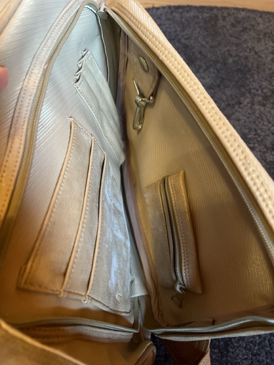 Taschen für Damen: Jetstar Handtasche, Beige, Vintage Look – Gebraucht aus Rotkreuz von Migu2012 5