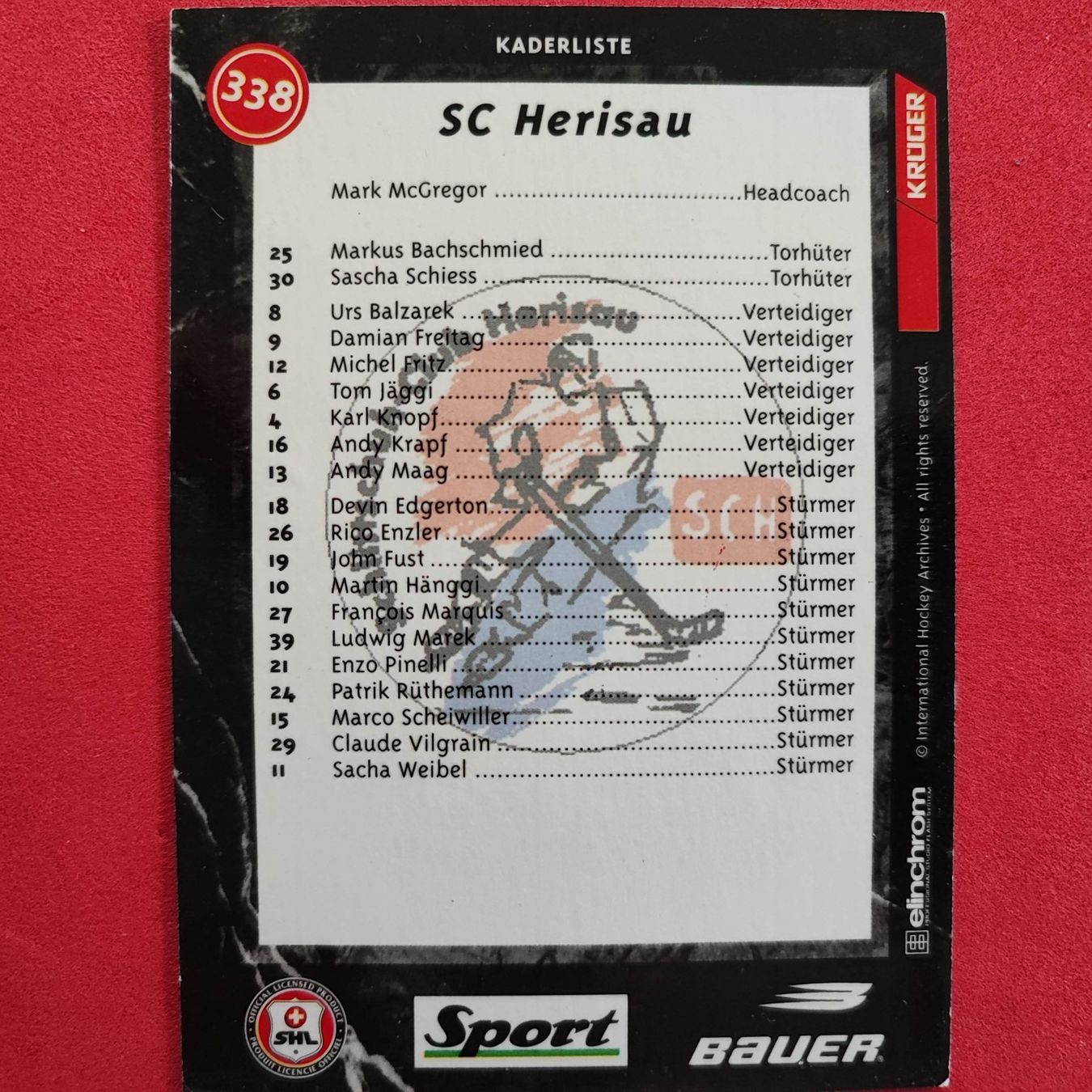 Sammelbilder & Trading cards: SC HERISAU WAPPEN - 1996/97 – Gebraucht aus Dübendorf von kb86_MOVIE 1