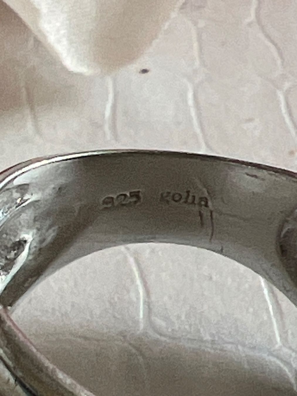 Anelli: Silberring 925 besetzt mit kleinen Steinchen – Usato da Seon venduto da Sunny-Schmuck78 6