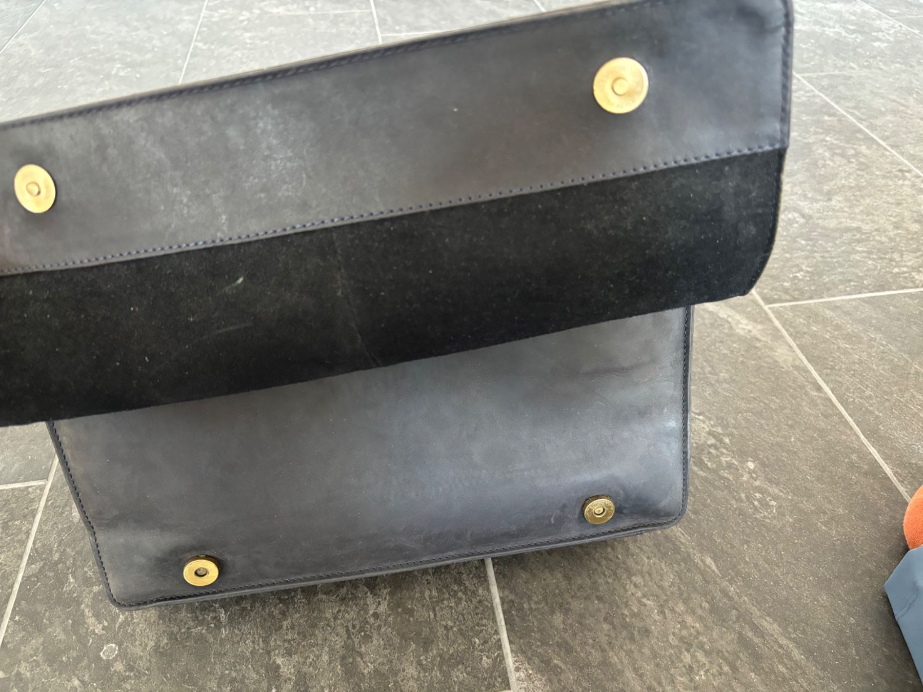 Taschen: Original Visconti Tasche dunkelblaues Leder – Gebraucht aus Stadel von Chanel_5 5