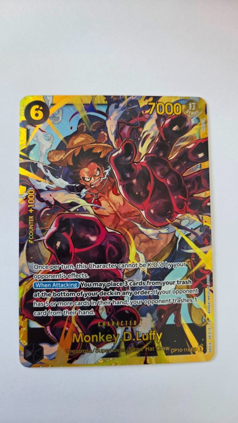 Bandai Carte collezionabili: One Piece card Luffy OP10-118 – Nuovo (secondo la descrizione) da Préverenges venduto da kudi09 1