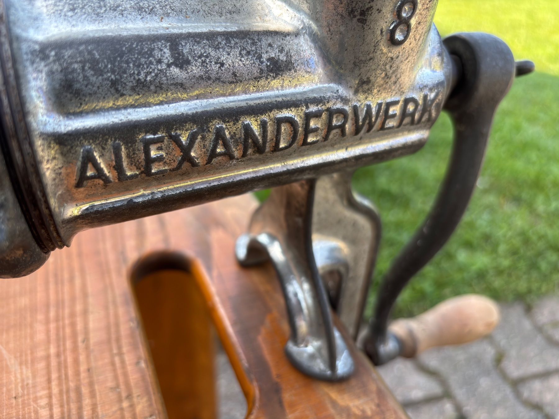 Elettrodomestici da cucina: schöner alter Alexanderwerk Fleischwolf – Usato da Feldbach venduto da Olive1 8