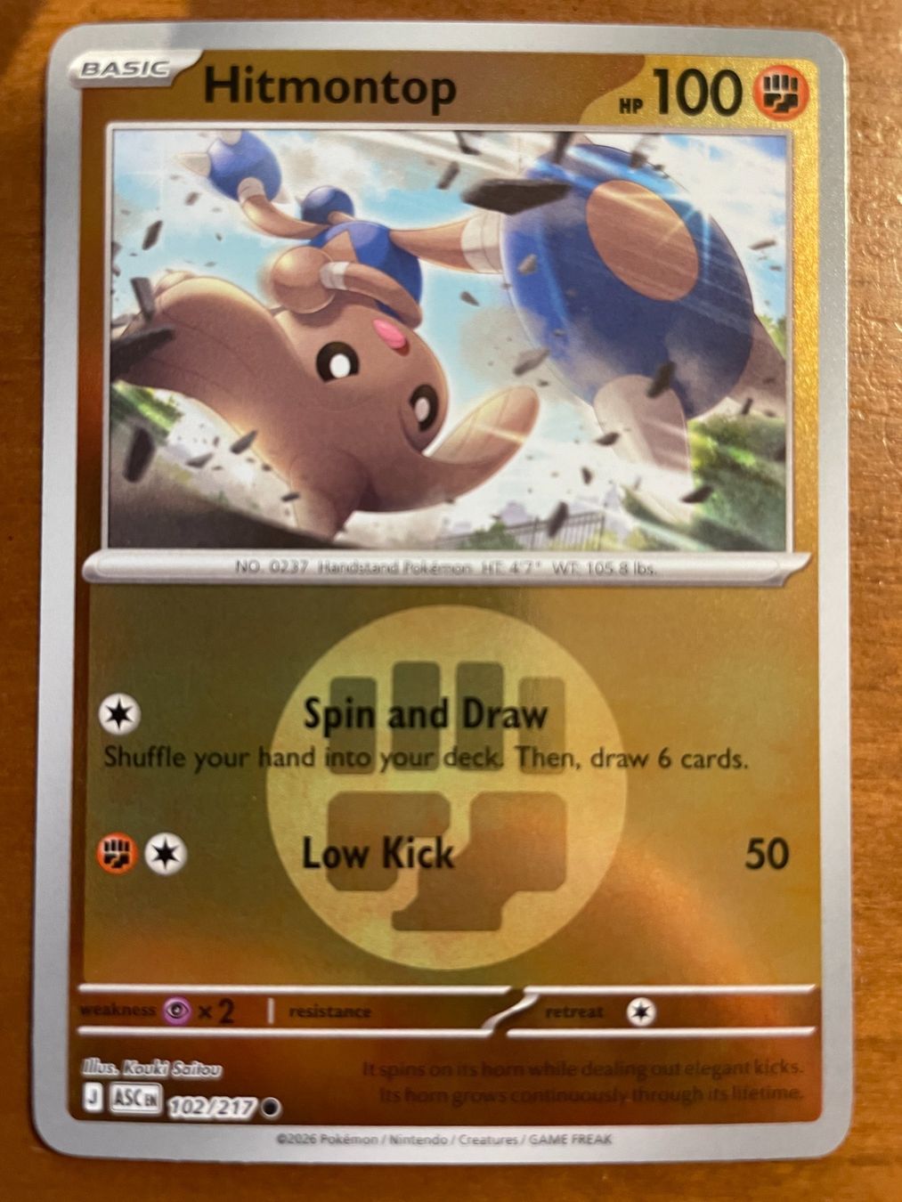 Pokémon Sammelbilder & Trading cards: Pokemon Hitmontop Reverse (Versand gratis) – Neu (gemäss Beschreibung) aus Chur von Angerson