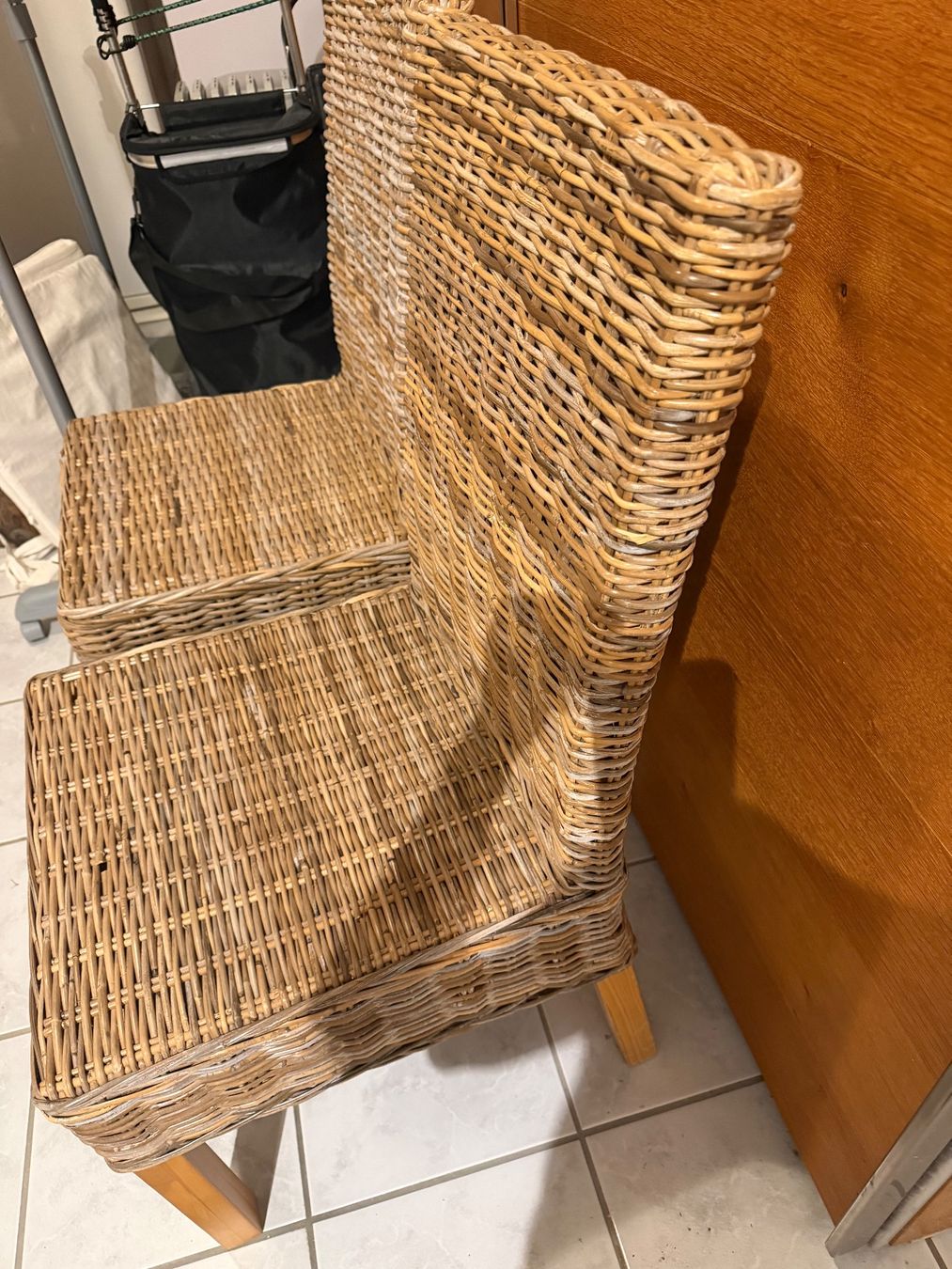 Sedie: 2x Korbstuhl / Rattan/Flecht, Stühle gebraucht – Usato da Rüdlingen venduto da Lichee 1