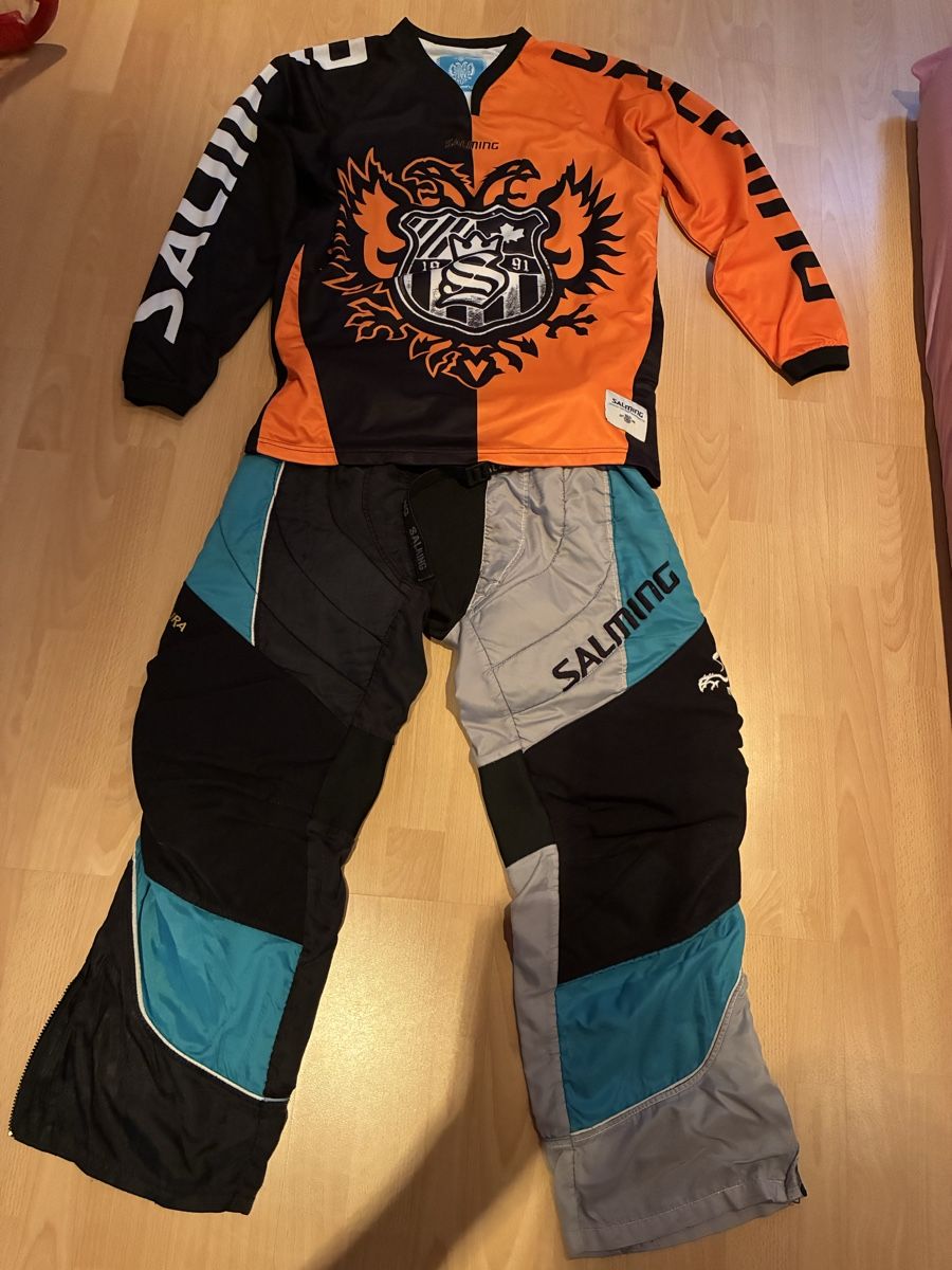Canottiere & Pantaloni: Unihockey Goalidress Salming – Usato da Aarau Rohr venduto da Sheeno