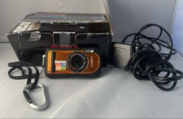 Pentax Optio W90 Orange Waterproof Digitalkamera Komplettset
