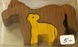 Puzzle Pferd mit Fohlen aus Holz