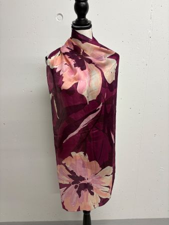 Vince Camuto Seidentuch Foulard lila Blumen