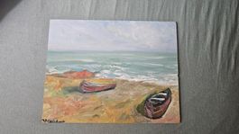 Samuel Melchert (1916-1994) huile sur panneau