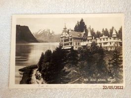 Ansichtskarte, Hotel Albana, Weggis mit See + Alpen, ZNr.172