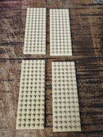 lego 3027 lot de 4 pièces Tan Plate 6 x 16