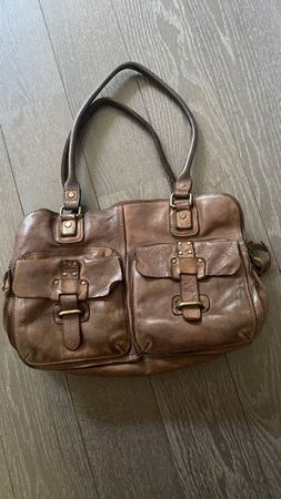 Harbour 2nd Echtleder-Handtasche Braun