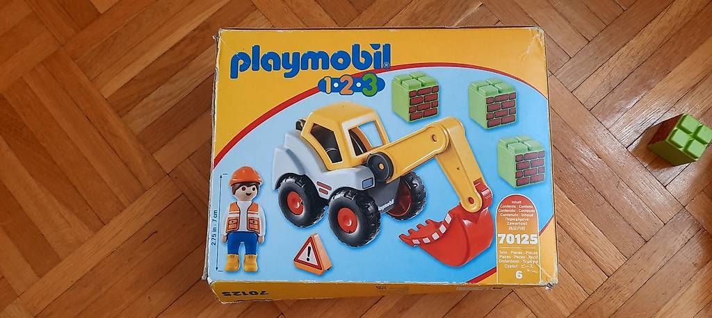 Playmobil Giocattoli: Playmobil  1.2.3 escavatore  + operaio – Usato da Tesserete venduto da bab_7ztk 2