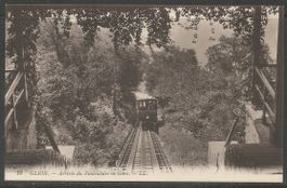 Carte P ( Glion / Arrivée du Funiculaire en Gare )