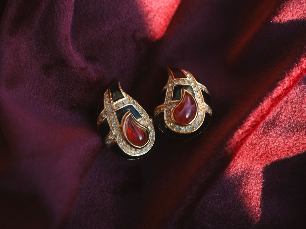 Orecchini pendenti & Orecchini a lobo: Vintage Ohrclips HENKEL & GROSSE – Usato da Volketswil venduto da HeredisAntiques 2