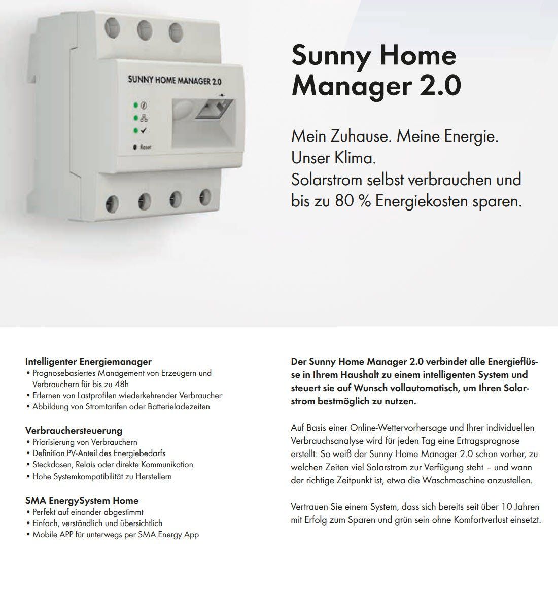 Libri: SMA Sunny Home Manager 2.0 Energiemanagementsystem – Nuovo e nell'imballaggio originale da Luzern venduto da CKW_Luzern 1
