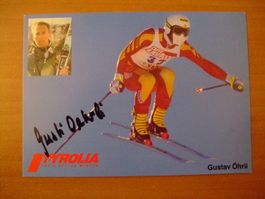 GUSTAV ÖHRLI  (CH) SKISTAR  HANDSIGNIERT AK !