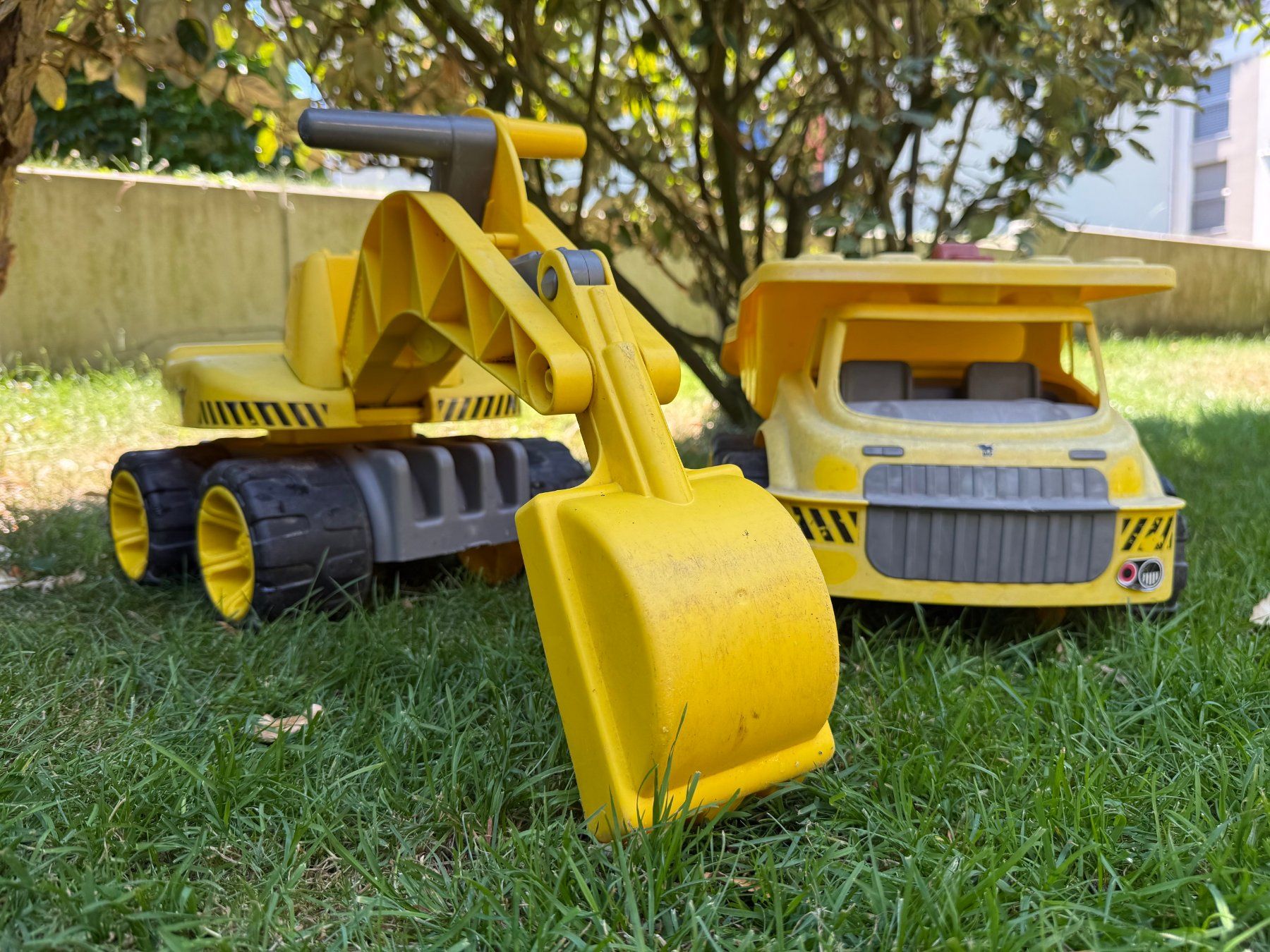 Big Veicoli per bambini: BIG Power Worker Maxi-Digger und Maxi-Truck – Usato da Grüningen venduto da mscheu 8