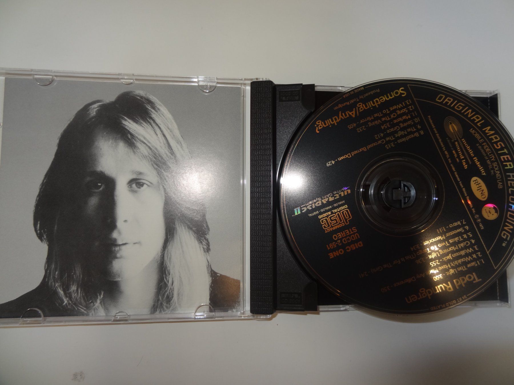 CD: Todd Rundgren "Something/Anything?" Mobile Fidelity -CD – Usato da luzern venduto da musicandart 6
