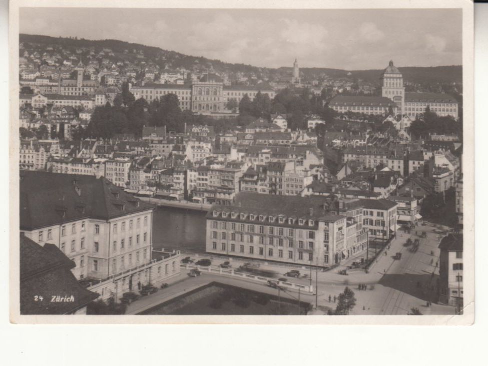 Cartoline postali: Zürich 1942 mit Bahnstempel Dübendorf – Usato da Bürglen TG venduto da StampGraf