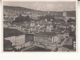 Zürich 1942 mit Bahnstempel Dübendorf