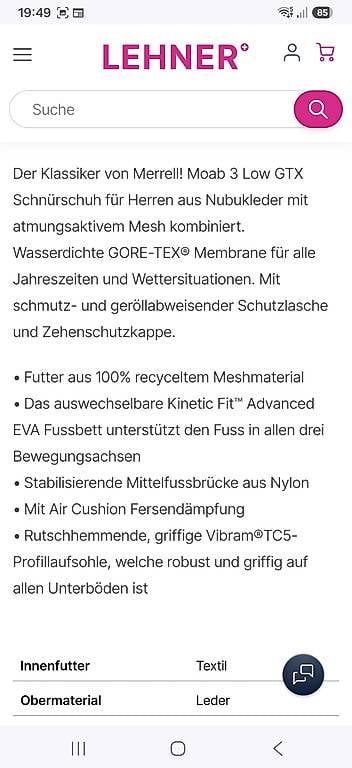 Damenschuhe: MERRELL WANDERSCHU – Neu und originalverpackt aus Hagneck von koc_7ggb 2