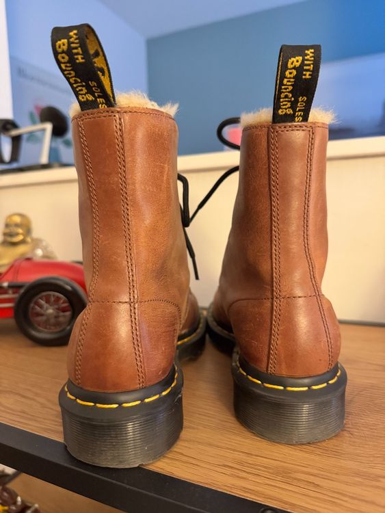 Bottes Martens brunes doublées, Taille 38 (D'occasion) à