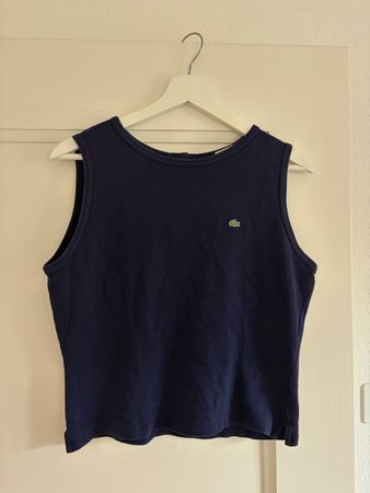 Vintage Damen Tanktop Lacoste dunkelblau super Zustand