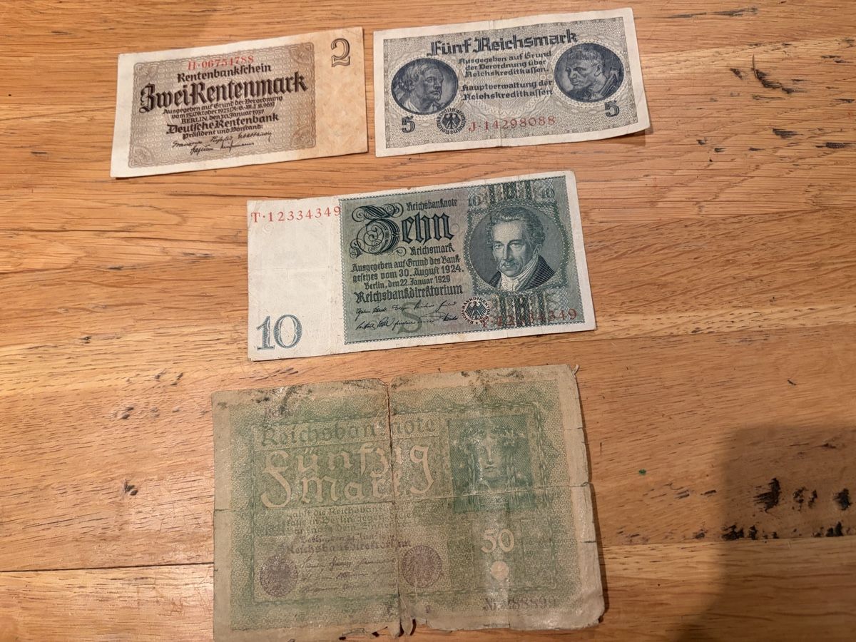 Billets de banque: billets de banque allemands historiques – D'occasion à Echallens par JAR69