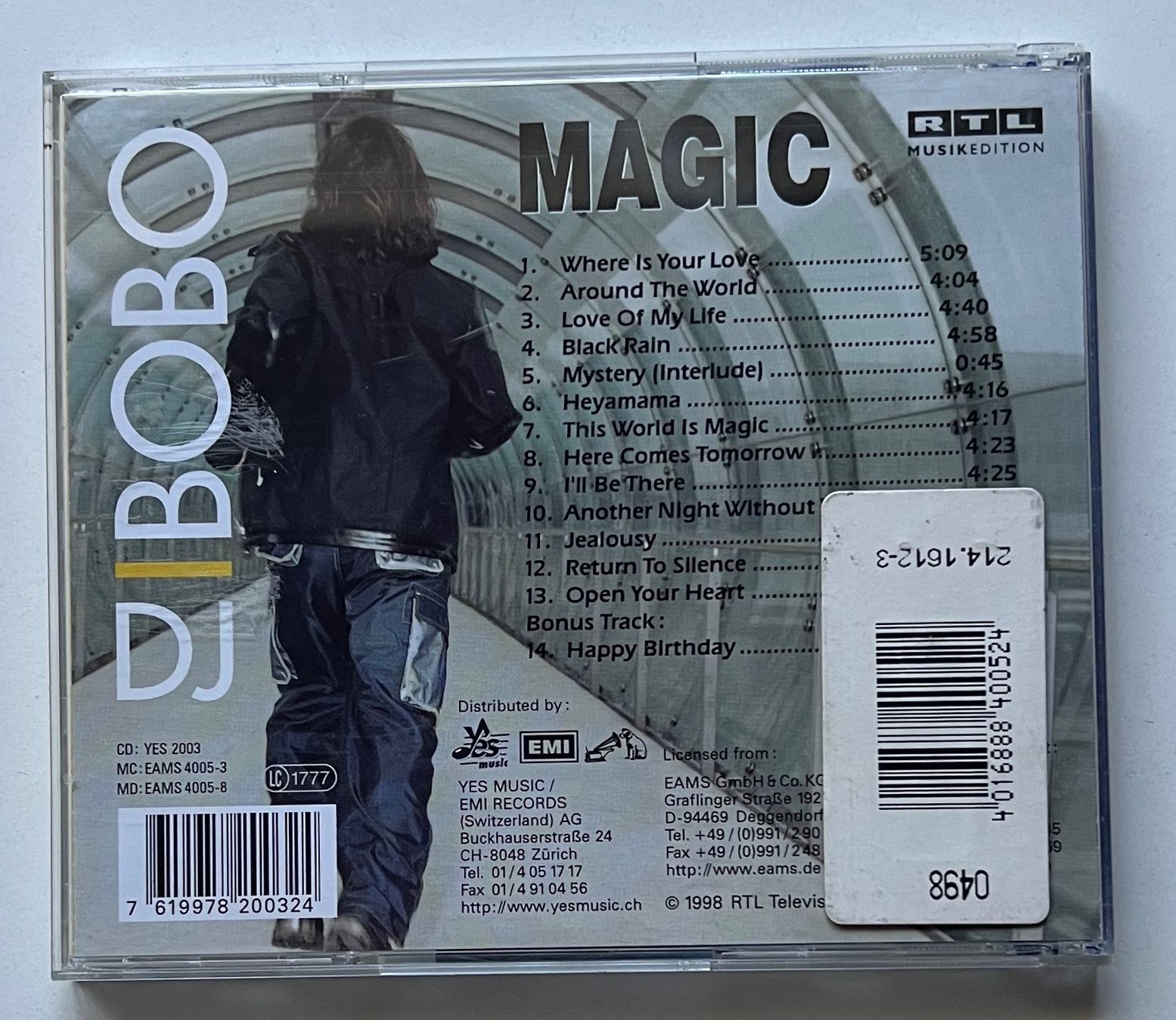 CDs: DJ BoBo / Magic – Gebraucht aus Näfels von rottabi 1