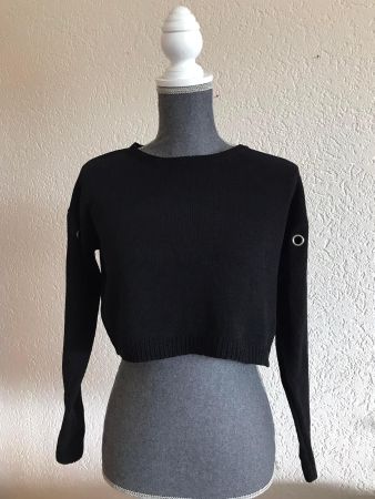 Strickpulli Pullover Damd Schwarz Gr.XS