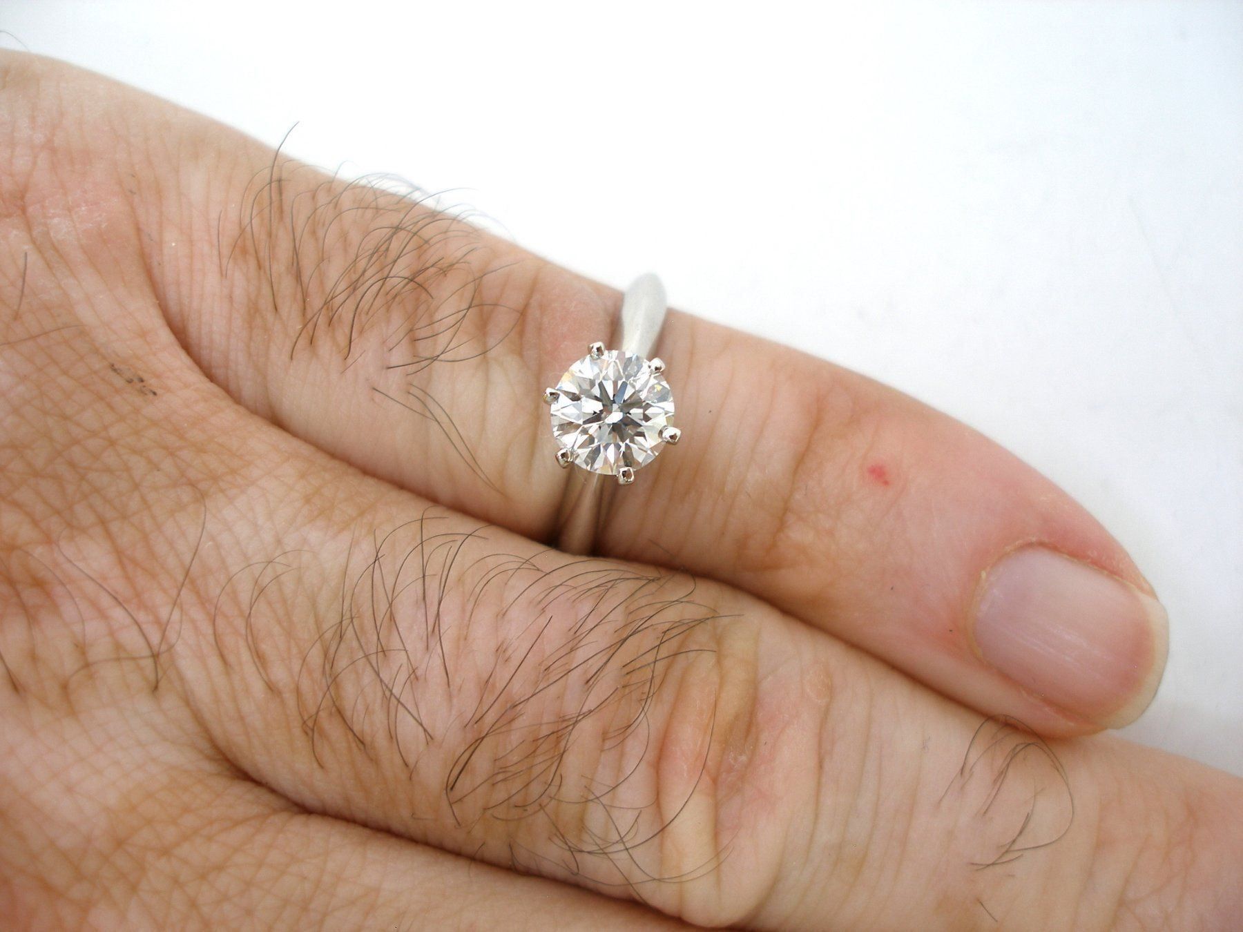 Anelli: 0.950 PLATIN SOLITAIRE RING 1.19 CT D COLOR – Nuovo e nell'imballaggio originale da Zürich venduto da SWISSTIMEARTS-AG 9